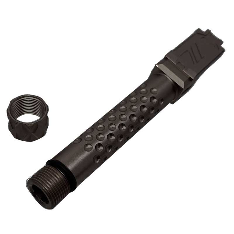 Threaded Outer Barrel ZEV Style Black Canna Filettata 14CCW per Modelli VFC/Umarex G19 G19X by 5KU