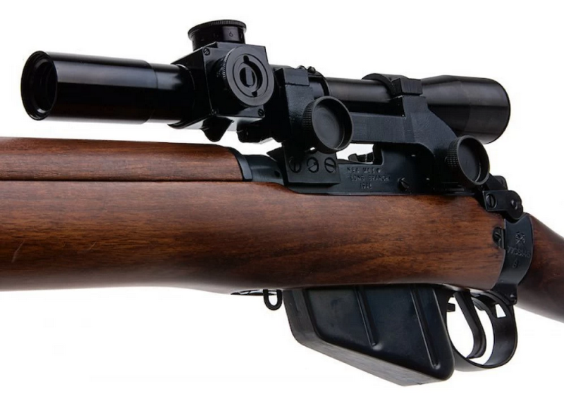 Ares Lee Enfield SMLE British NO.4 MK1(T) with Scope & Mount Sniper Spring Bolt Action Rifle