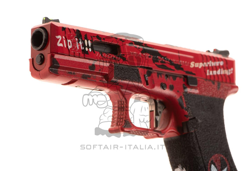 Ascend G17 Type DP17 Ascend Deadpool Metal Slide GBB Gas Blow Back by We