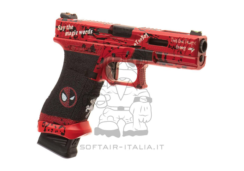 Ascend G17 Type DP17 Ascend Deadpool Metal Slide GBB Gas Blow Back by We