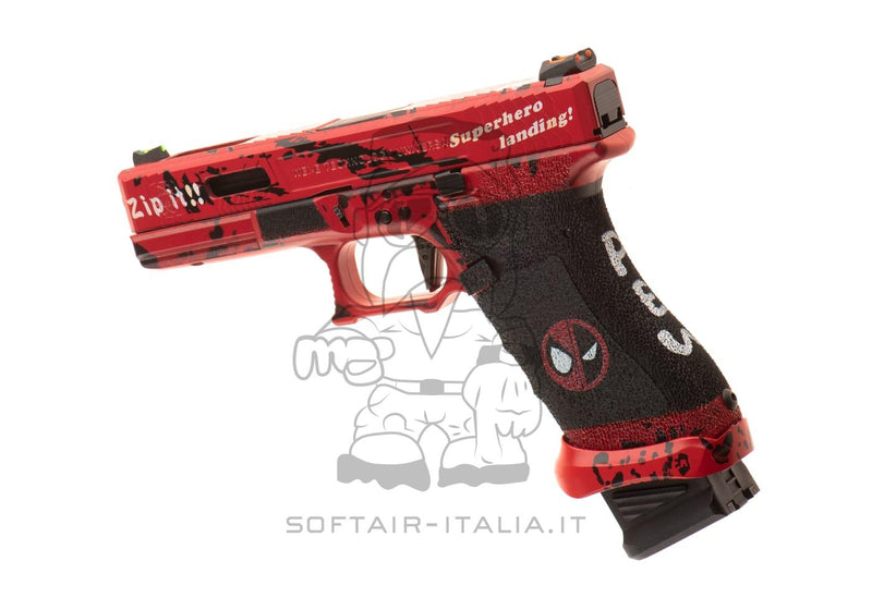 Ascend G17 Type DP17 Ascend Deadpool Metal Slide GBB Gas Blow Back by We