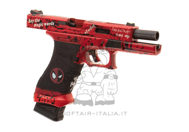 Ascend G17 Type DP17 Ascend Deadpool Metal Slide GBB Gas Blow Back by We