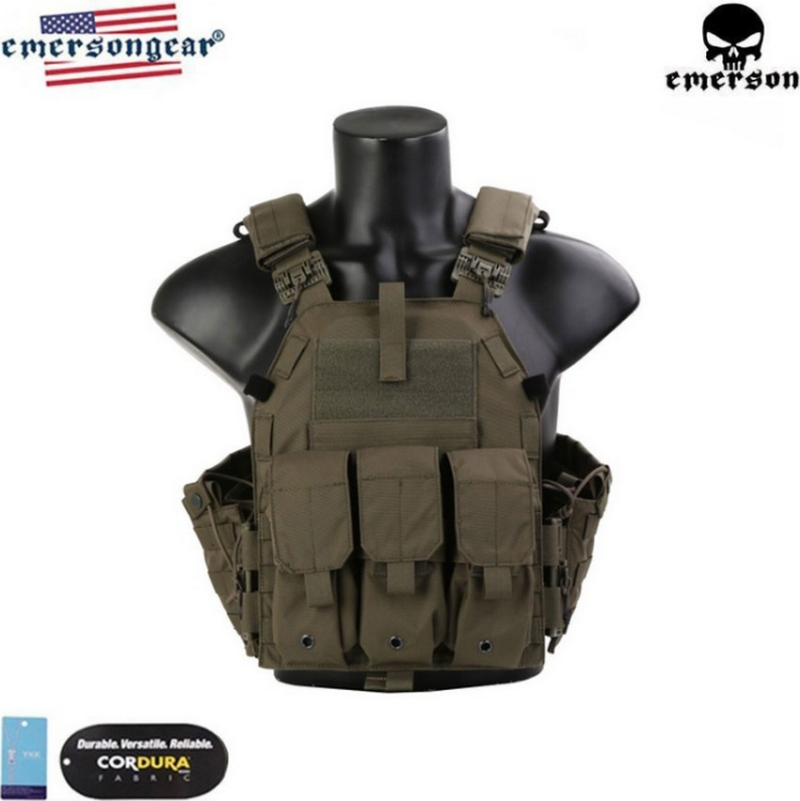 EmersonGear Blue Label Quick Release 094K Style Plate Carrier - Ranger Green by EmersonGear