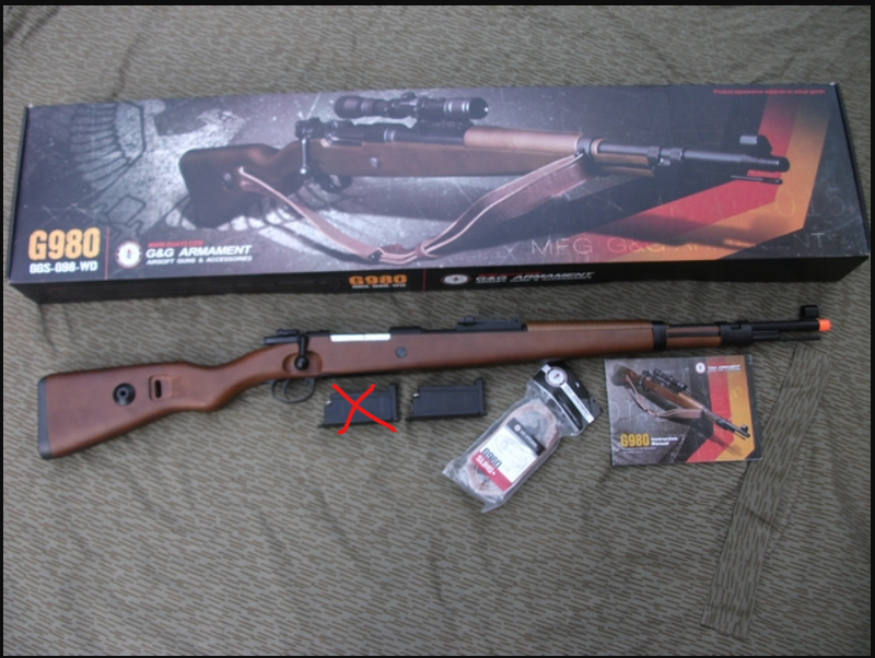 K98 Type G980 Mauser Full Wood & Metal Co2 by G&G