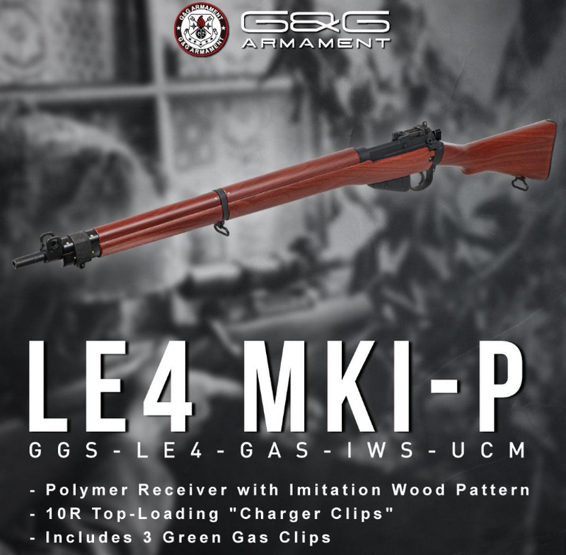 OFFERTE SPECIALI - SPECIAL OFFERS: G&G Lee Enfield Gas Rifle No.4 MK.1 LE4 Mk l-P Full Metal by G&G