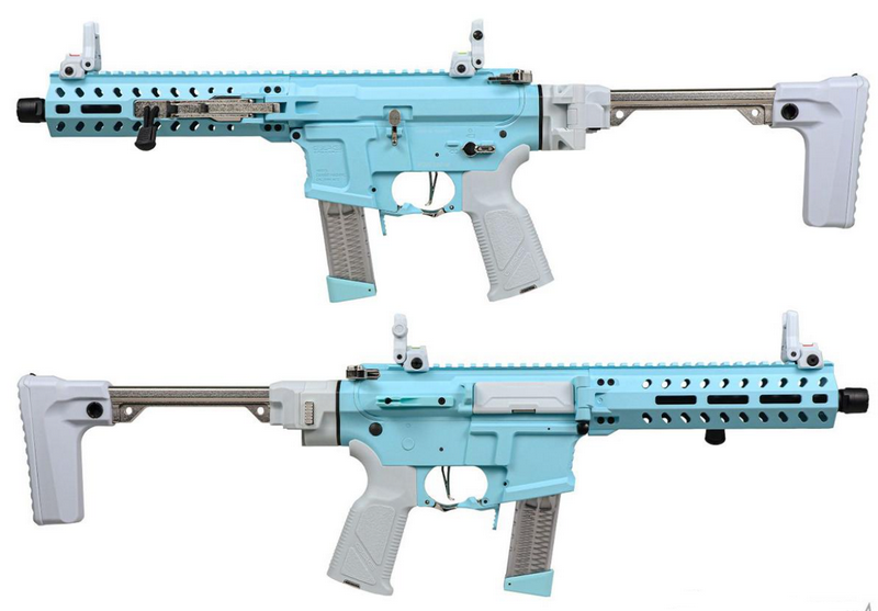 G&G Macaron Blue FAR9 Rapid Folding PCC AEG Rifle by G&G