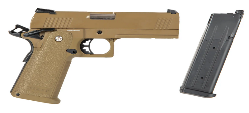 Golden Eagle 3303 Hi-Capa "Baby" Tan Full Metal GBB by Golden Eagle