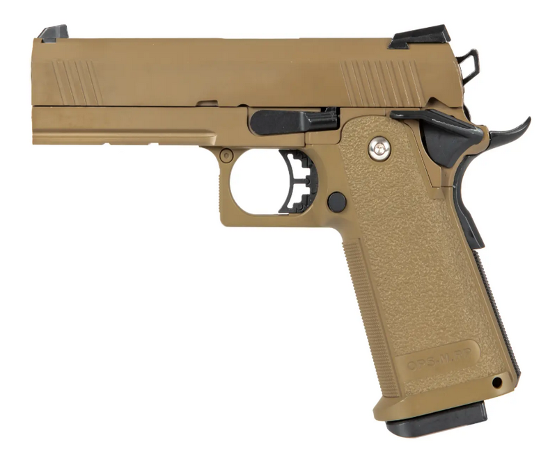 Golden Eagle 3303 Hi-Capa "Baby" Tan Full Metal GBB by Golden Eagle