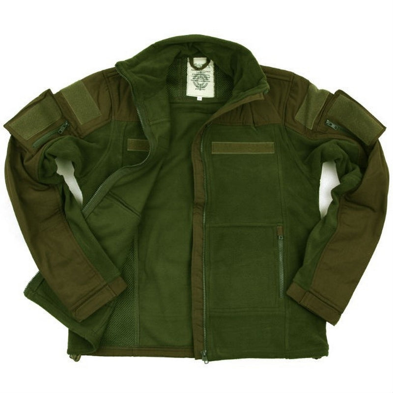 Green Combat Heavy Fleece Layer Jacket by Fostex