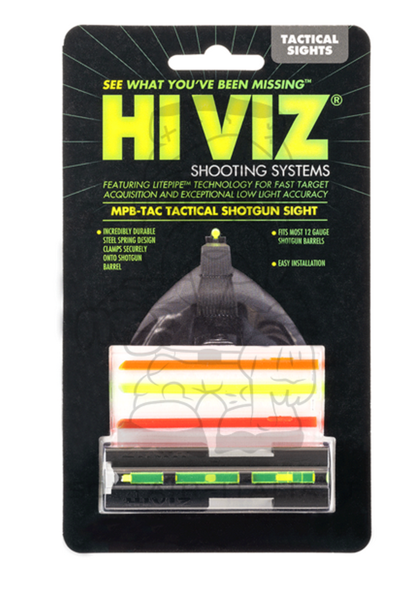 Hi Viz Shotgun MPB-TAC Barrel Snap On Front Sight Tacca di Mira Anteriore per Fucile a Pompa by Hi Viz Shooting Systems