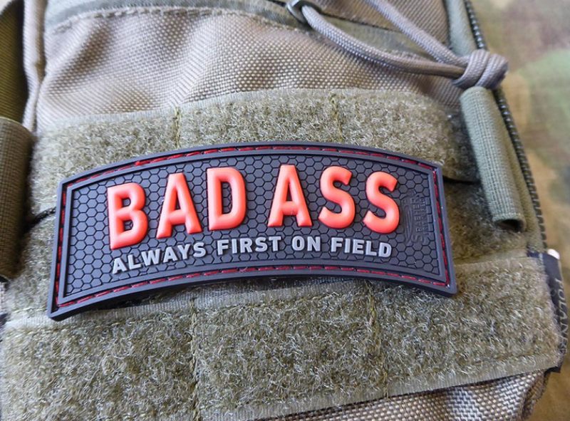 JTC Badass Always First On Field Red BlackOps 3D Rubber Patch by JTG