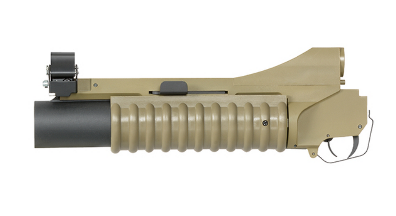 M203 Short Barrel Replica RIS 9inch DE Dark Earth Grenade Launcher by S&T