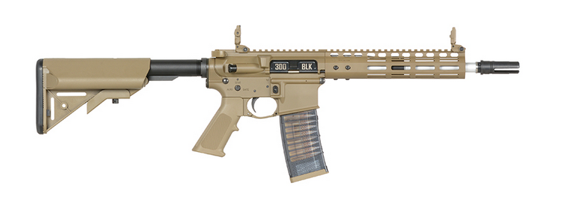 M4 - AR15 .300BLK NOVESKE GBBR 10.5" GEN III SHORTY Airsoft Replica Tan by EMG - Cyma