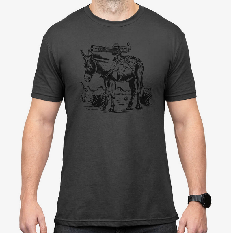 Magpul Burro "original all-terrain vehicle" Grey Cotton T-Shirt by Magpul