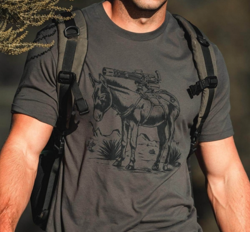 Magpul Burro "original all-terrain vehicle" Grey Cotton T-Shirt by Magpul