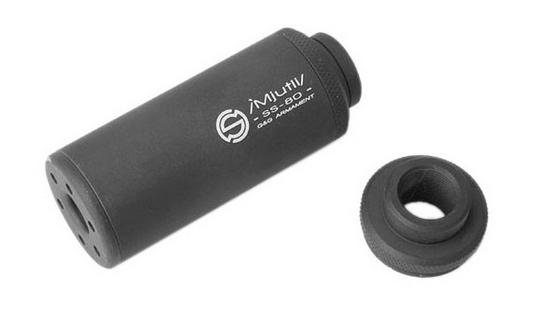 Mjutli SS-80 CW - CCW Suppressor - Silenziatore Airsoft Universale 14m