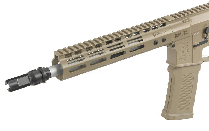 NOVESKE N4 MWS Gen3 GBB Gas Blowback Tan Rifle by EMG Double Eagle