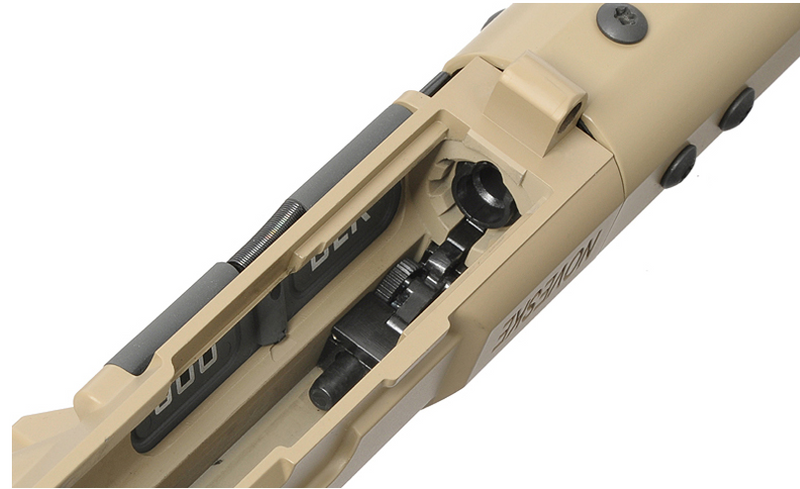 NOVESKE N4 MWS Gen3 GBB Gas Blowback Tan Rifle by EMG Double Eagle