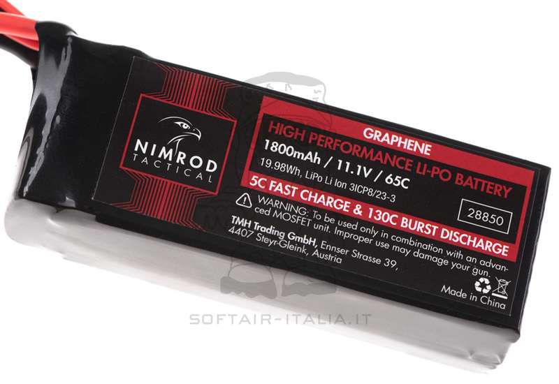 Nimrod Battery Graphene Li-Po 11.1v 1800mAh 65C Batteria by Nimrod