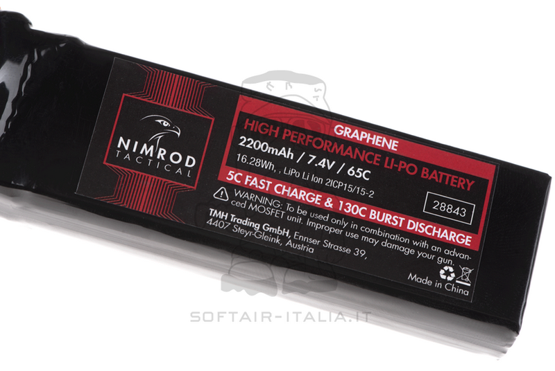 Nimrod Li-Po Deans Battery Graphene Batteria 7.4v 2200mAh 65C by Nimrod