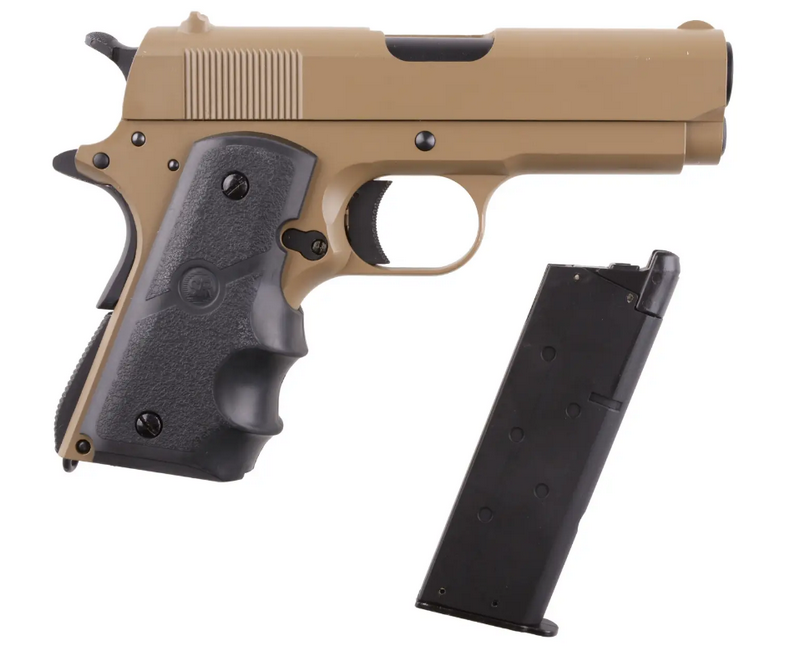 SRC 1911 Baby SR-911 Desert Commando GBB Gas Blow Back Pistol Replica by SRC