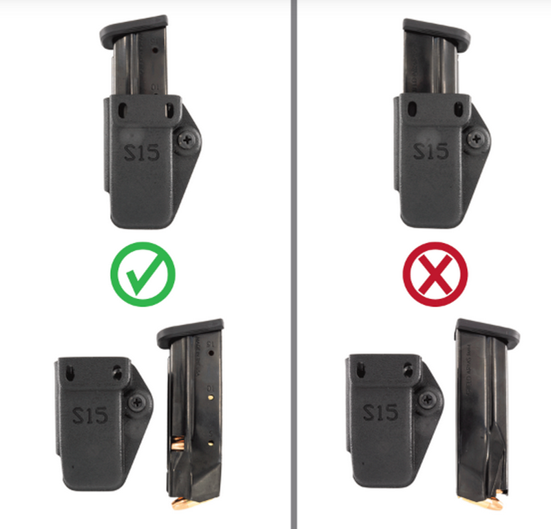 Shield Arms S15 Single Kydex Magazine Carrier Porta Caricatore Pistola by Shield Arms