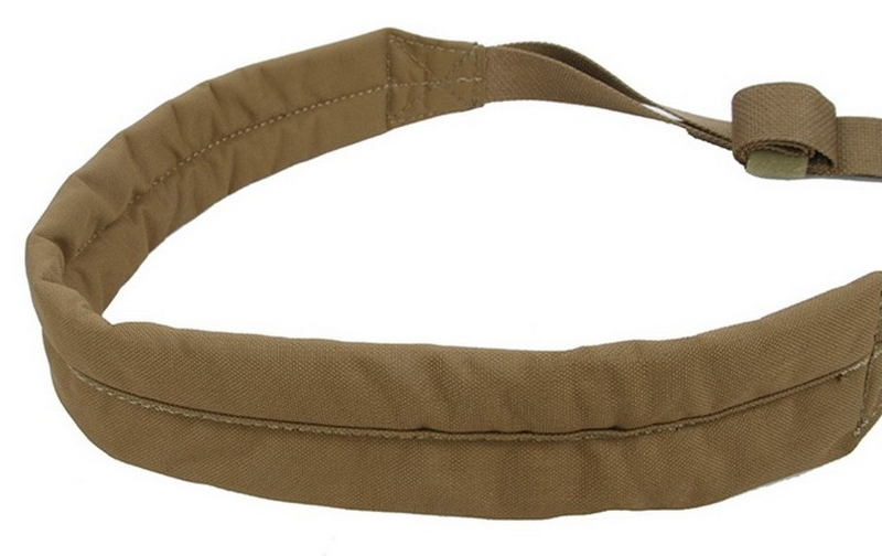 TMC Lightweight Adjustable Single Point Padded Gun Sling Coyote Brown by TMC