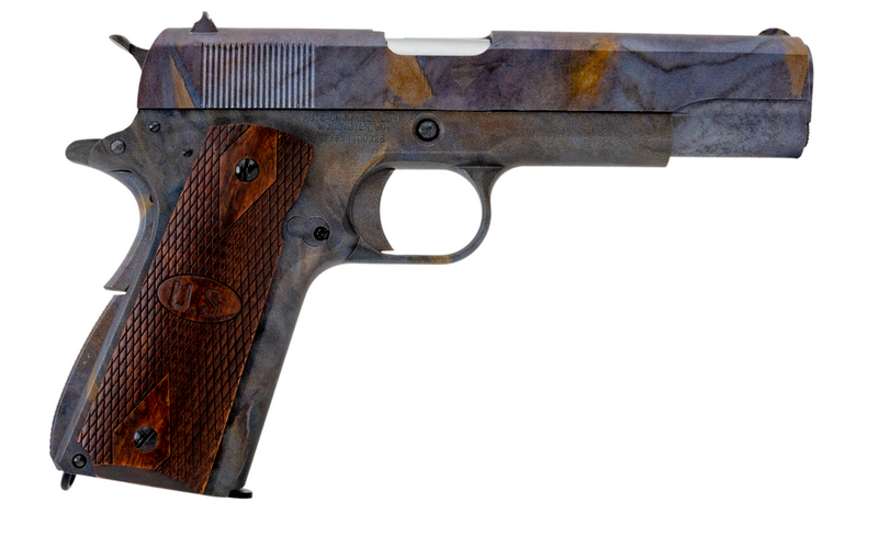 Thompson Auto Ordnance Licensed Marble & Wood 1911A1 Wooden Grips by AW Custom - Cybergun