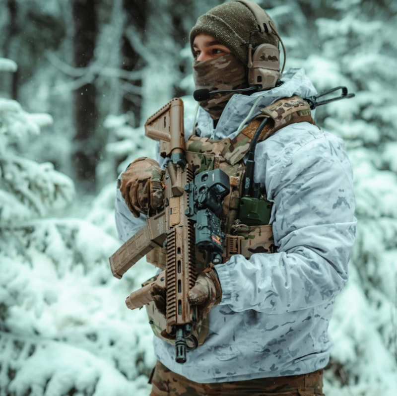 Winter Camo Waterproof Coverall Kit