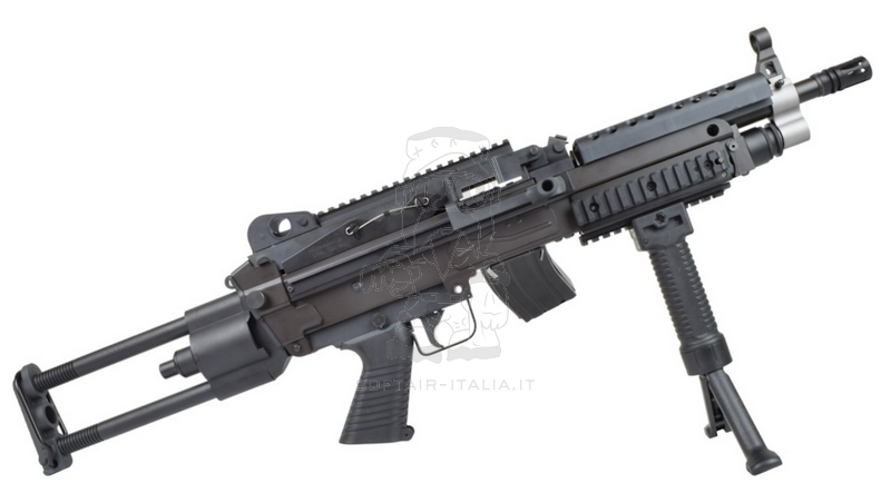 A&K M249K LMG Paratrooper Polymer Light Machine Gun AEG Versione Parà by A&K