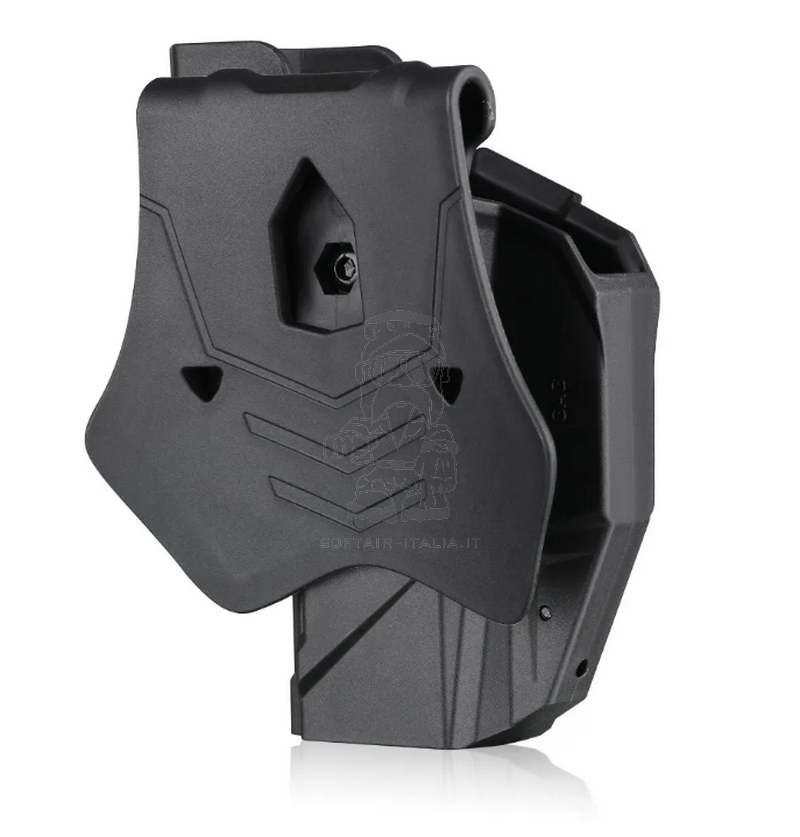 Amomax Paddle Tactical Holster Red Dot Cover G17 - G19 & CZ P10C Fondina by Amomax