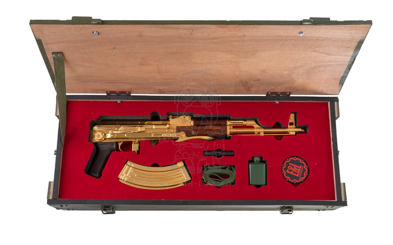 E&L AK47s AKMS Gold Plated 10 Years Anniversary Limited Edition AEG by E&L