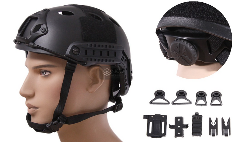 Emerson Fast PJ Black Helmet Elmetto by Emerson