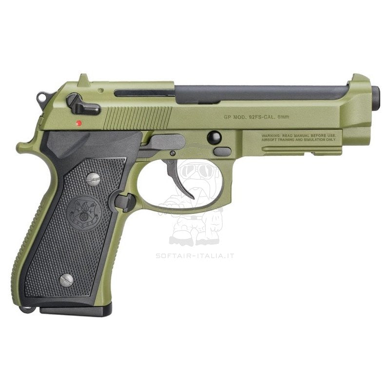 G&G Pistol GPM92 Upgraded GP2 OD Green Hunter GBB Pistola a Gas by G&G