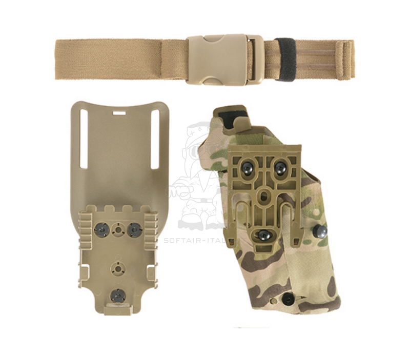 G Series Glock - Umarex G17 - G18 - G19 Softair Pistols Holster Fondina Flashlight MC Multicam Camo by Wetac