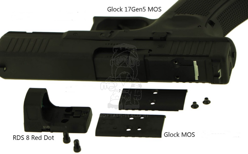 Glock 17 Gen5 MOS Metal Slide Co2 GBB by SRC - Umarex