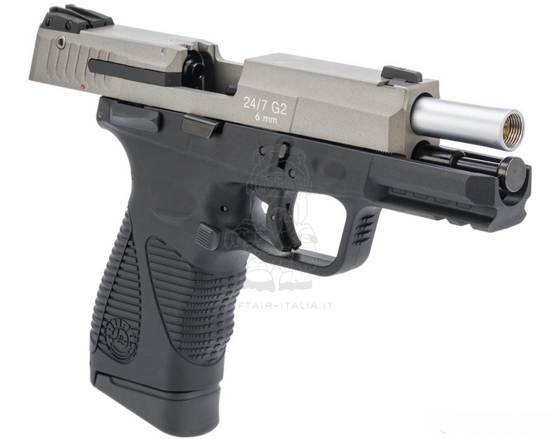 KWC Taurus PT24/7 Co2 G2 GBB Dual Tone Silver Version Metal Slide by Cybergun > KWC