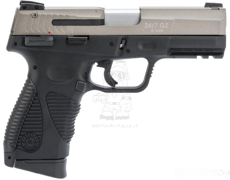 KWC Taurus PT24/7 Co2 G2 GBB Dual Tone Silver Version Metal Slide by Cybergun > KWC