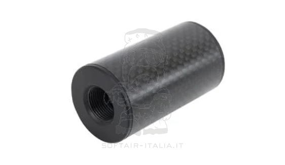 Laylax Carbon Fiber Fat Mode 2 Silencer Silenziatore 54 x 30mm. Thread 14mm CCW by Laylax