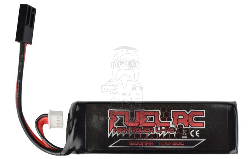 Li-Po Battery Batteria 11.1v 1600mAh 20c 95 x 29 x 19mm. by Fuel RC