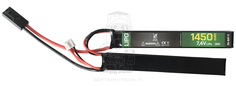 Li-Po Battery Batteria 1450mAh 7,4v 30C Crane Type by Delta Armory