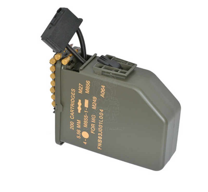 M249 Minimi 6000bb Sound Control Box Magazine by BattleAxe