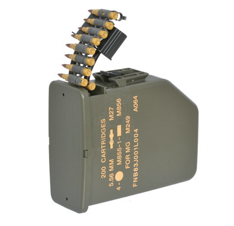 M249 Minimi 6000bb Sound Control Box Magazine by BattleAxe