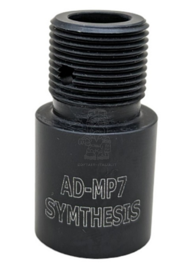 MP7 AEG 14 x 1mm. SX Silencer Adapter Adattatore Silenziatore by Synthesis