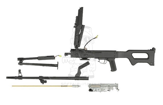 PKM Soviet - Russian Machine Gun BK Black AEG by A&K