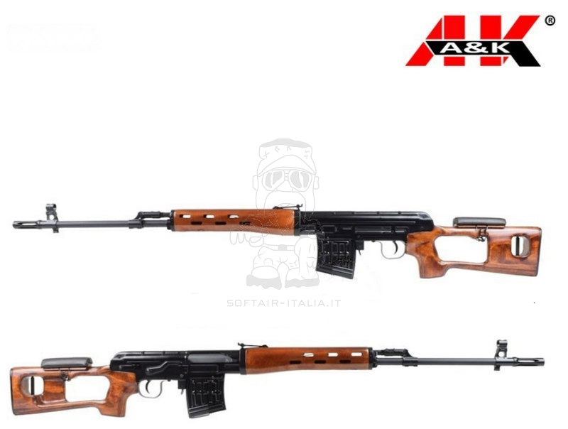 SVD Dragunov Full Wood & Metal Sniper Rifle AEG by A&K