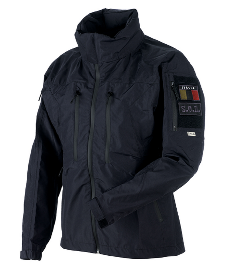 Tuscania Black Waterproof Regular Jacket by S.O.D. Gear