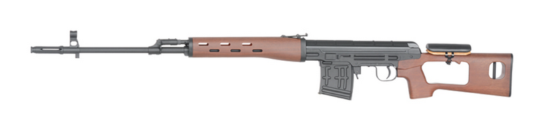 Dragunov SVD Full Metal & Realistic ABS Wood Imitation Spring Bolt Action Sniper Rifle by AGM