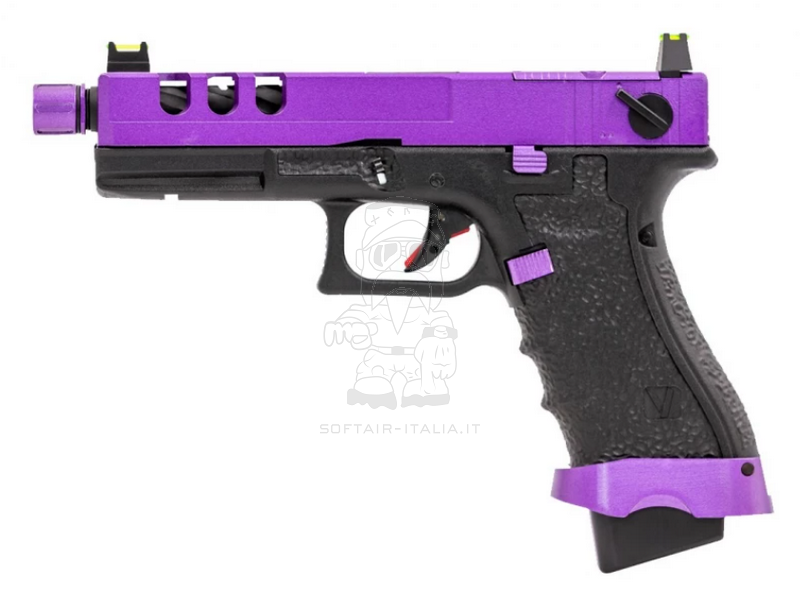 Vorsk EU18 - G18 Full Auto Burst Vented Purple GBB Gas Blow Back Pistol by Vorsk