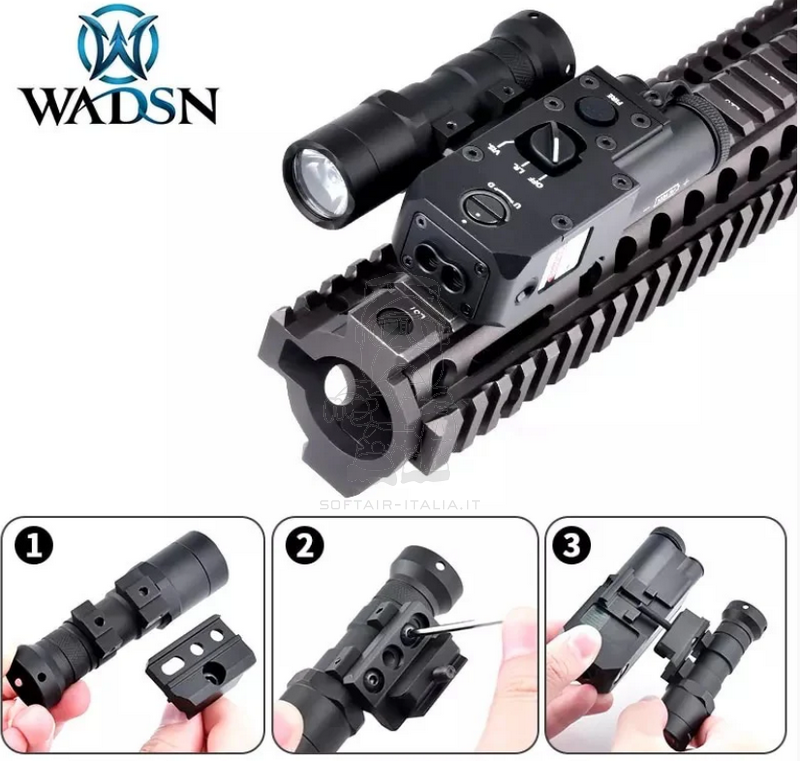 WADSN CQBL-1 IR and Red Laser Full Metal Unit by WADSN